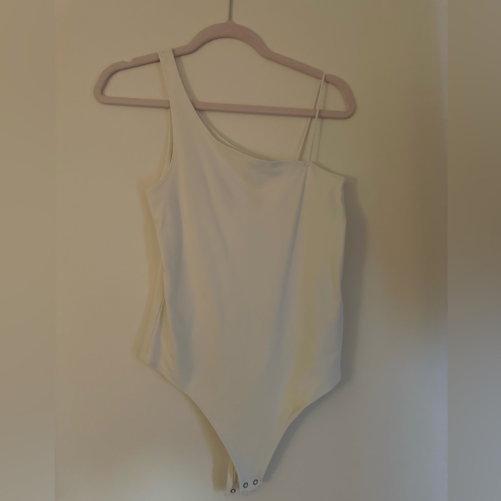Abercrombie white tank bodysuit, size Small.